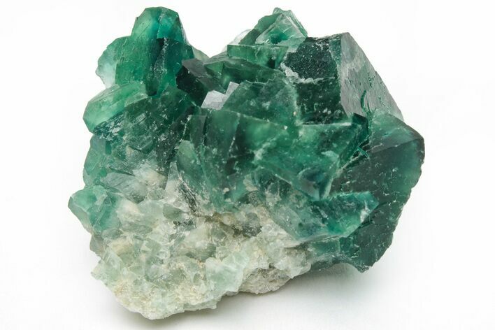 Green, Fluorescent, Cubic Fluorite Crystals - Madagascar #210480